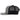 Hooey 2548T-GYBK Gorra Trucker de 5 paneles Lakota gris/negro con parche rectangular gris/negro - Talla única