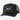 Gorra Hooey Rank Stock Trucker Negra de 5 paneles con costuras amarillas y blancas - Talla única