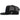 Gorra camionera negra de 5 paneles Hooey Pabst Blue Ribbon con parche rectangular negro/azul/rojo - Talla única