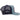 Gorra trucker de 5 paneles Hooey 2659T-BLNV Loop, azul claro/marino, con parche rectangular a rayas multicolores