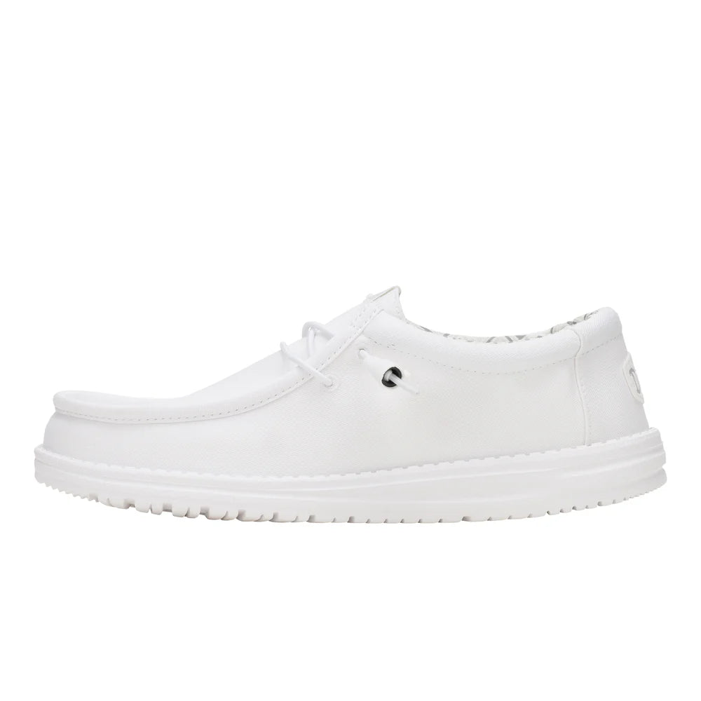 HEY DUDE Wally Stretch Canvas White
