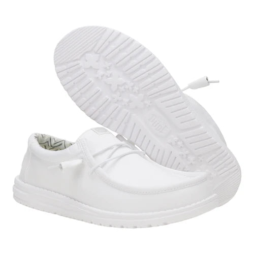 HEY DUDE Wally Stretch Canvas White