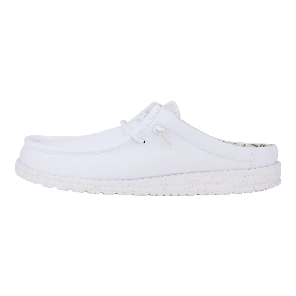 HEY DUDE Wally Slip Stretch Canvas White