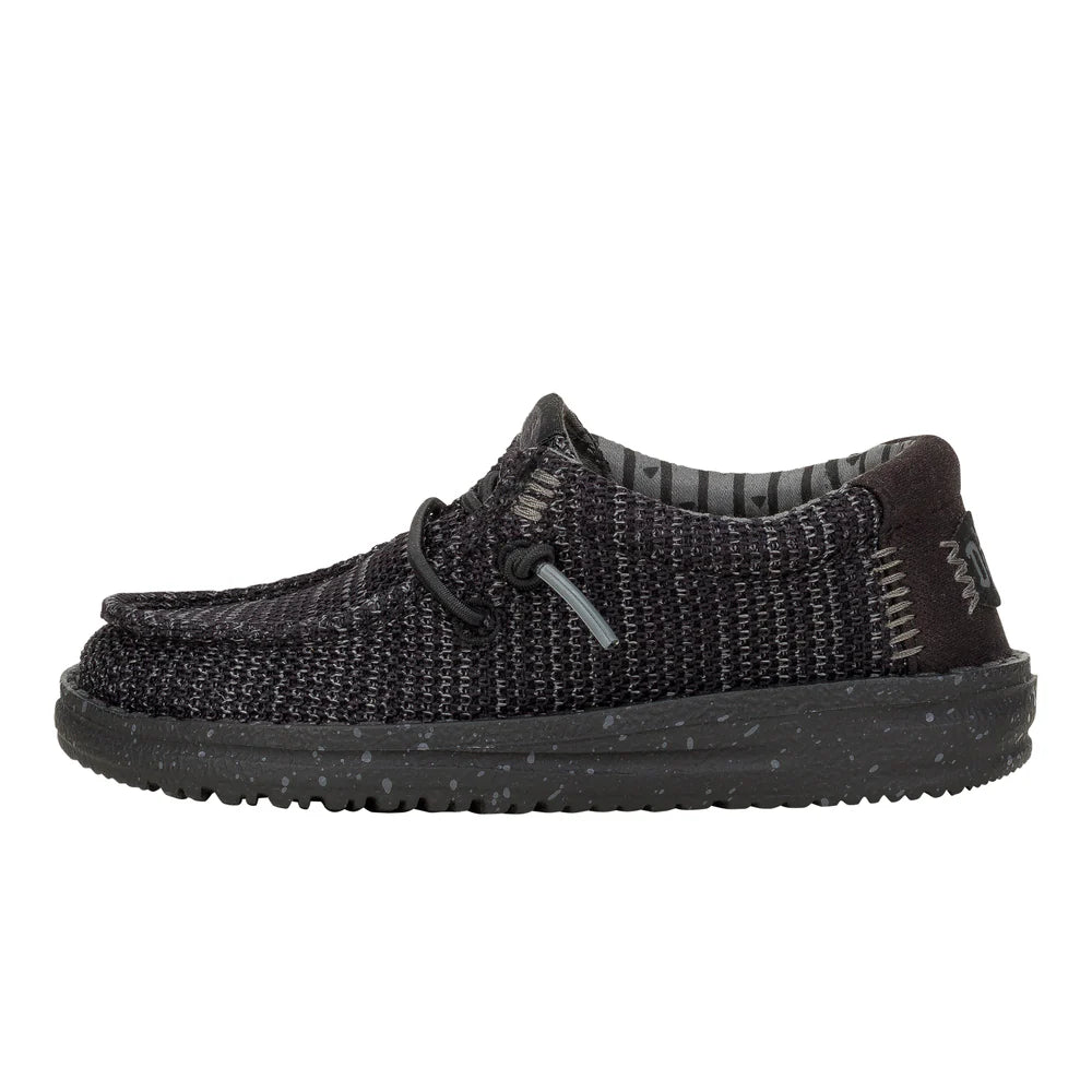 Hey Dude Wally Youth Stretch Sox Black/Black