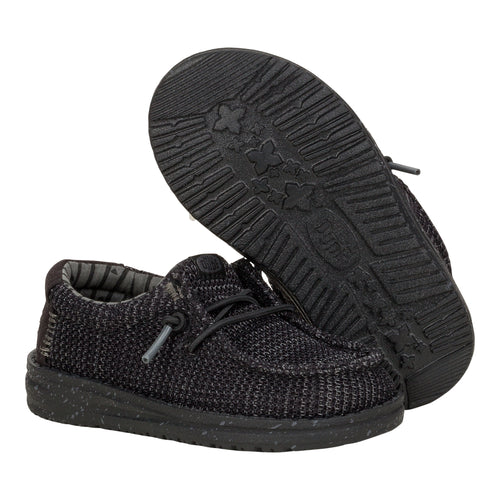 Hey Dude Wally Youth Stretch Sox Black/Black