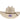 Resistol Conley straw cowboy hat in Natural/Tan — vented crown, brown ribbon band, 4½" RB flange brim. Front view.