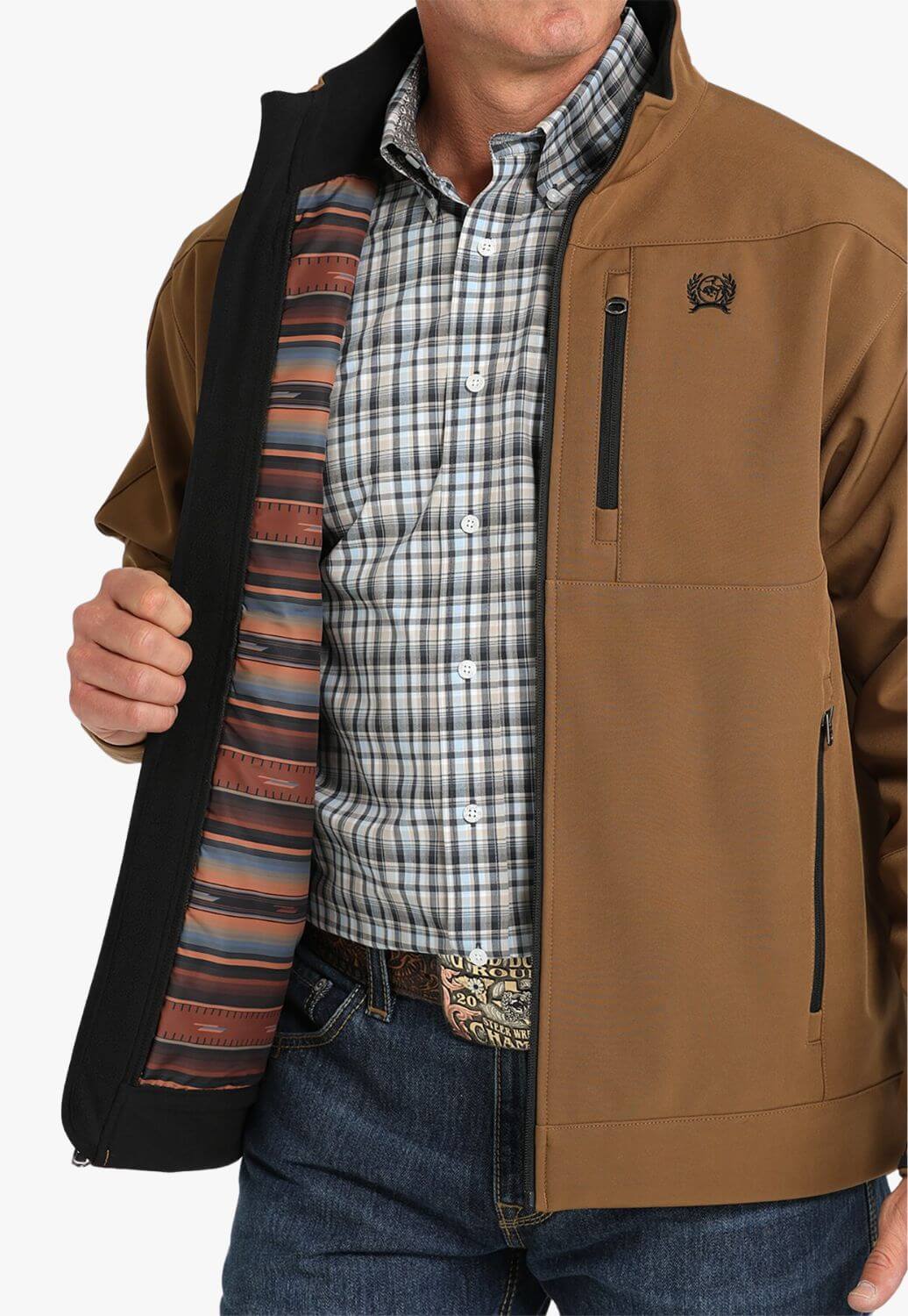 Cinch  MENS BONDED JACKET  BROWN