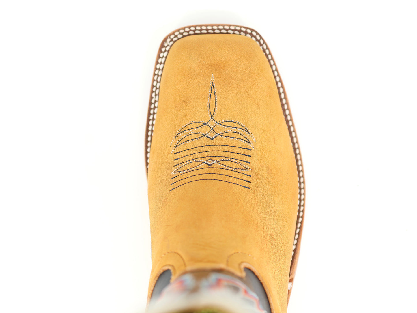 Anderson Bean S3007 Rust Burnished Crazyhourse 13" Essex Blue Kidskin