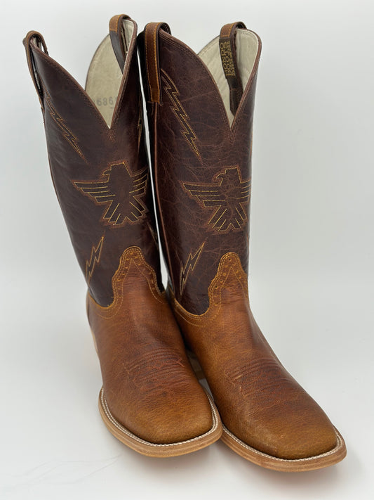 Hondo Falcon Brown Waxy Square Toe Boot