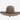 Rodeo King 60X felt cowboy hat in Natural — open crown, 4½" flat brim. Front view.