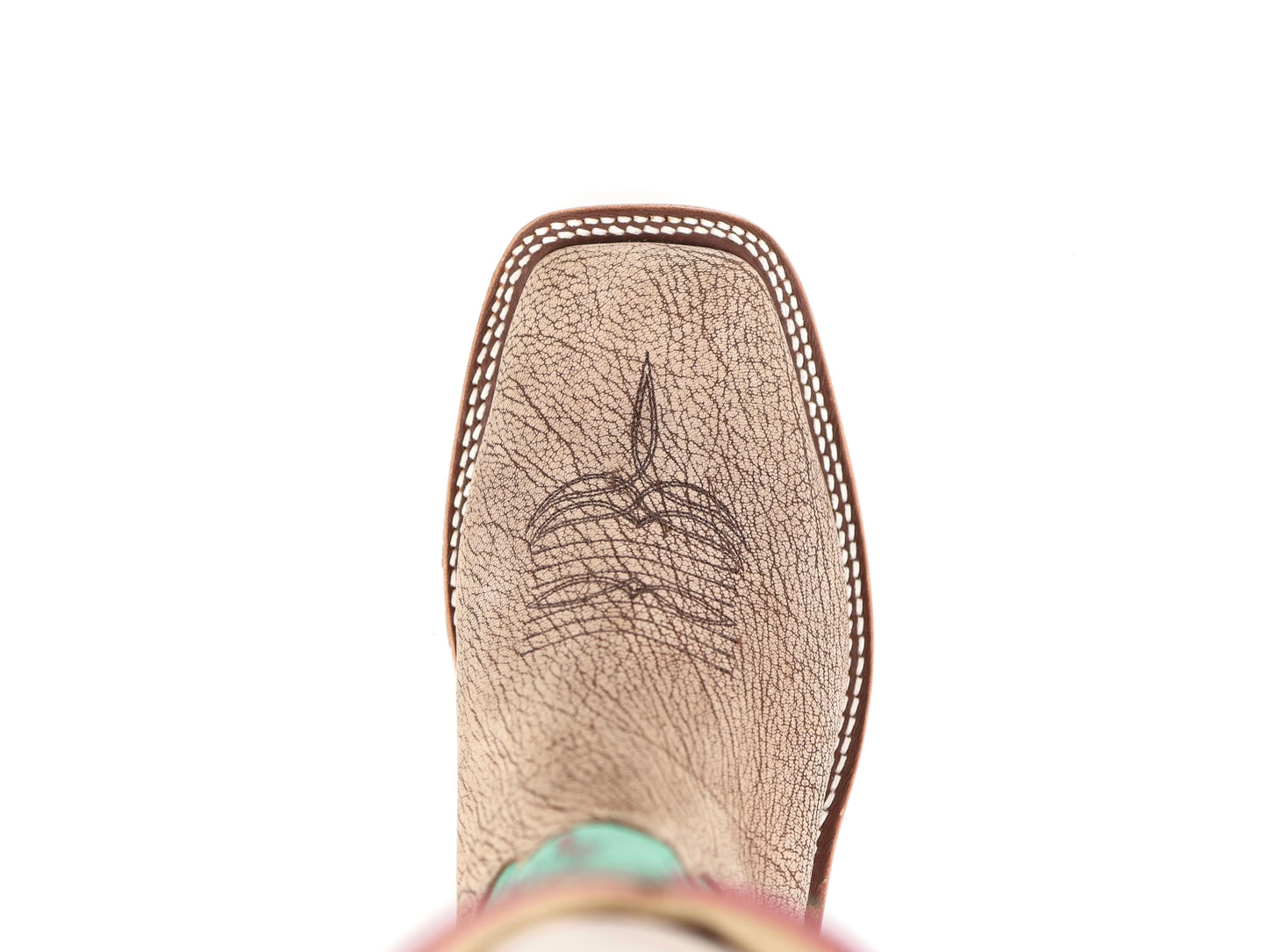 Anderson Bean Exclusive- Tan Amazon Poseidon/Turquoise Mad Dog