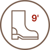Boot Height 9"