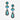 Montana Silversmiths AER6563 Bold Horizon Turquoise Earrings
