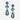 Montana Silversmiths AER6563 WMS Bold Horizon Turquoise Earrings