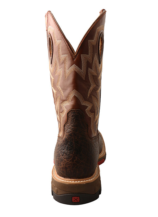 Twisted X MXBAW02 12" Western Work Boot Smokey Chocolate & Spice