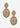 Lainey Wilson 37G00118 PE CONCH DBL DROP - GLD - Circle A