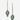 Lainey Wilson 37G00030 PE STONE DROP THREADER - SLV/SEAFOAM - Circle A