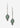 Lainey Wilson 37G00030 PE STONE DROP THREADER - SLV/SEAFOAM - Circle A