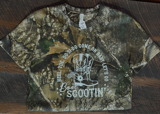 Boot Scootin Puff Camo Tee