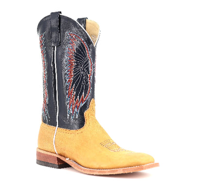 Anderson Bean  Rust Burnished Crazyhourse 13" Essex Blue Kidskin