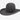 Rodeo King 10X felt cowboy hat in Charcoal — 6" open crown, 4½" flat brim. Three-quarter view.