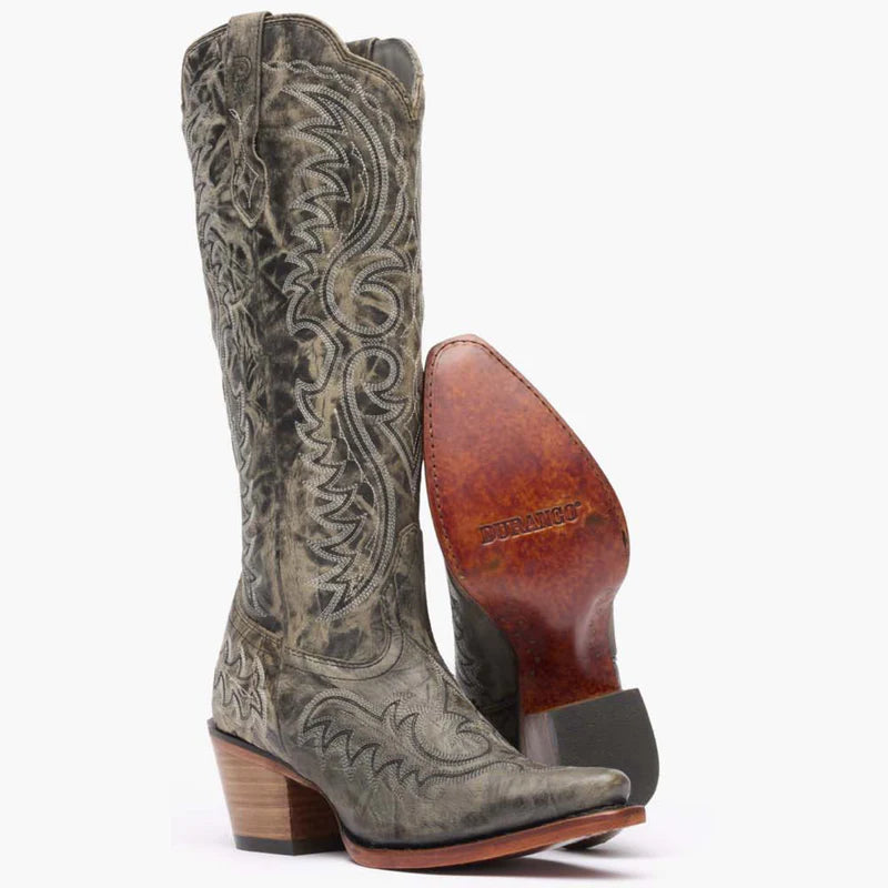 Durango Ladies Crush Western Boot Distressed Graphite