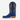 Circle A Western and Work R. Watson blue sueded ostrich leg western boot with narrow square toe and cowboy heel