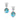 Montana Silversmiths ER6483 Trailing Turquoise Earrings