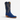 Circle A Western and Work R. Watson blue sueded ostrich leg western boot with a narrow square toe and cowboy heel.