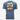 Hooey HT2607DKDE Cheyenne Men's Dark Denim Crew Neck Reactive Dye Short Sleeve T-Shirt with Brown / Tan Logo on Back - Circle A