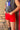 Rowdy Crowd Shenandoah Stud Shorts Red - Circle A