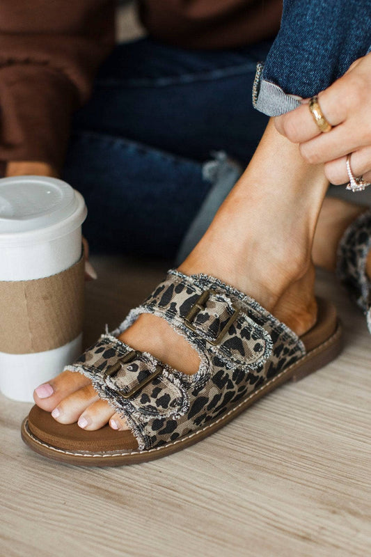 Mackenzie Tan Leopard Sandal