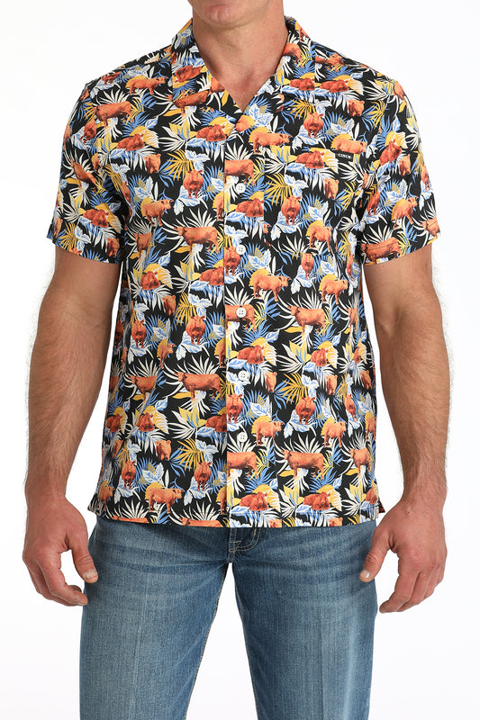 Cinch Men’s Aloha Angus Camp Shirt – Multi