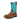 Twisted X 11" UltraLite X Work Boot in Saddle, Cognac & Aqua Sky — nano composite toe, square toe. Outside angle view.