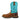 Twisted X 11" UltraLite X Work Boot in Saddle, Cognac & Aqua Sky — AirLite X Aqua Sky shaft. Outside view.