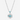 Montana Silversmiths Southwestern Sun Turquoise Necklace — geometric pendant with turquoise stones. Front view.