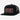 Gorra trucker de 5 paneles Hooey OU negra con parche rectangular rojo/blanco/negro - Talla única
