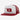 Gorra trucker de 5 paneles Hooey OU blanca/roja con parche rojo del estado de Oklahoma - Talla única