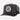 Hooey 2526T-CHBK Quanah Charcoal / Black 5-Panel Trucker with Black / White Circle Patch - OSFA - Circle A