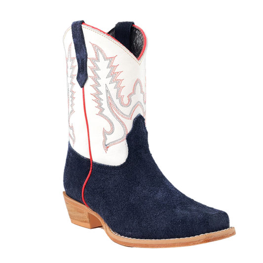 R. Watson RWK103Y Kid’s Navy Rough Out/Winter White