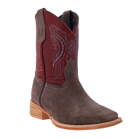 R. Watson RWK104C Kid’s Charcoal Rough Out/Dark Cherry
