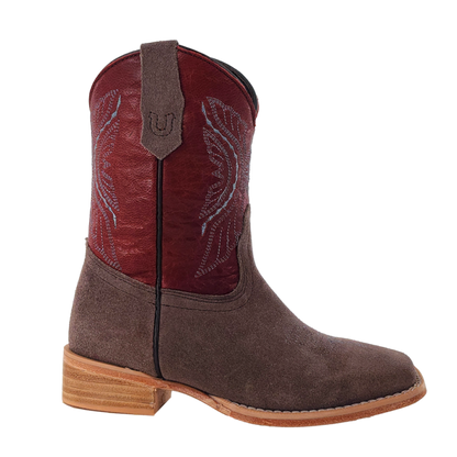 R. Watson RWK104Y Kid’s Charcoal Rough Out/Dark Cherry