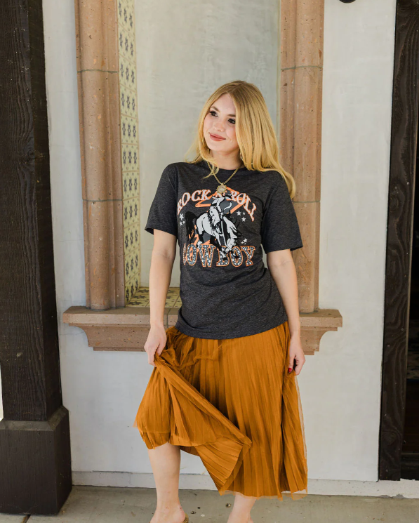 Rodeo Quincy Rock n Roll Cowboy Tee