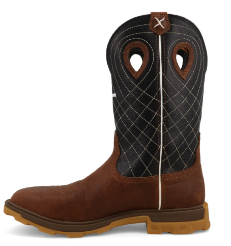 Twisted X MULNW04 12" UltraLite X Work Boot - Clay & Black