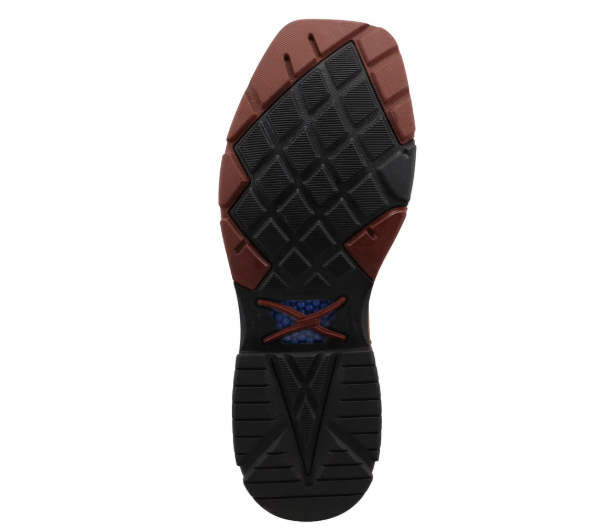 Twisted X Western Work Boot - Brown Elephant Print & Bone