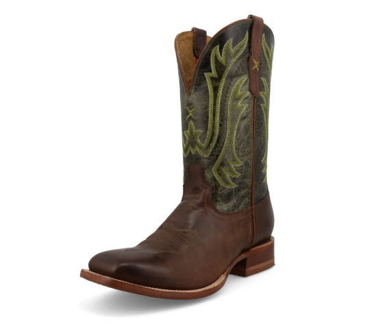 Twisted X MRAL040 12" Rancher - Tobacco Brown & Seaweed