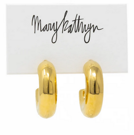 Mini Gold Tube Hoops