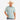 Rock & Roll Men's Geo Print Snap Polo in Turquoise — tonal mini geo snap polo. Front view on model.