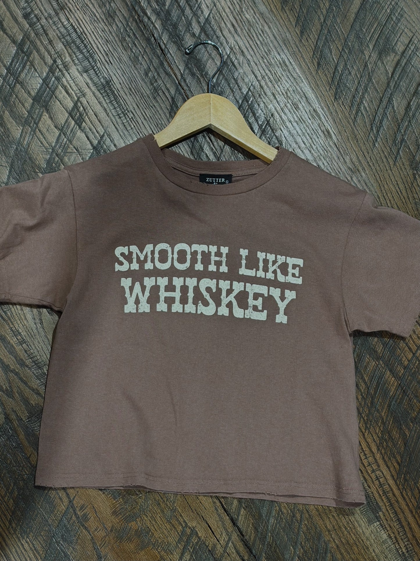 Smooth Like Whiskey Crop Tee