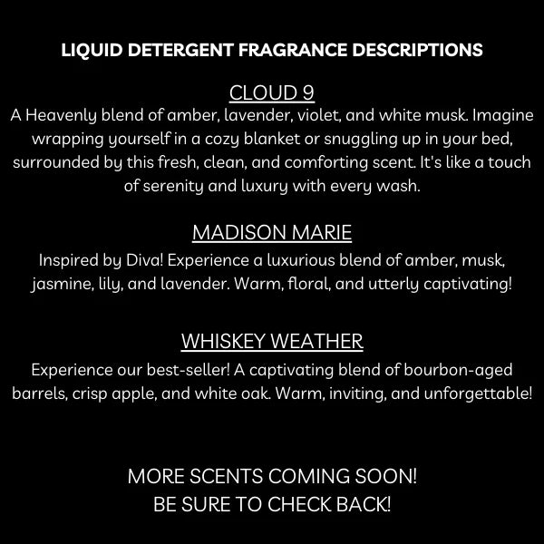 Waterville Candles Luxury Liquid Laundry Detergent 32oz